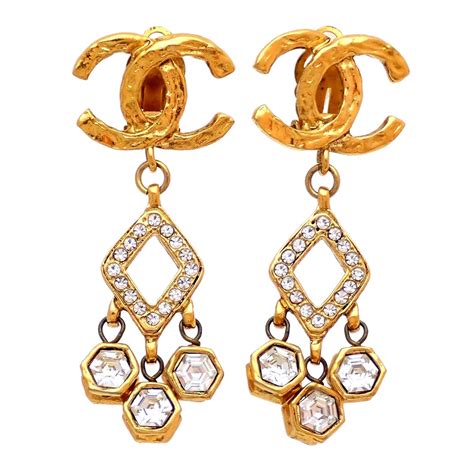 chanel cc earrings etsy|chanel cc earrings price list.